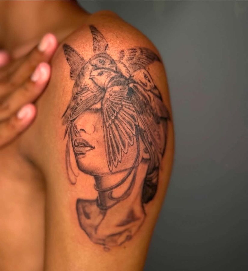 Microrealism Portrait Tattoo Yogyakarta